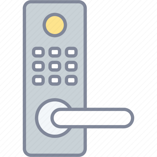 Smart lock, door, security, password icon - Download on Iconfinder