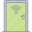 smart, door, home automation, wifi signals 