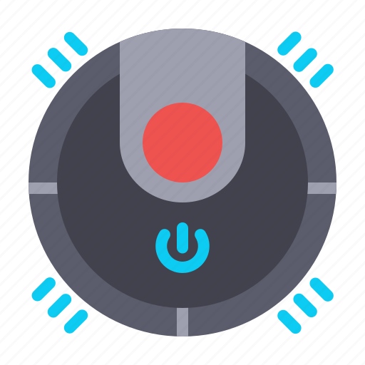 Vacuum cleaner, robot cleaner, robot, humanoid, production, technology, electronics icon - Download on Iconfinder
