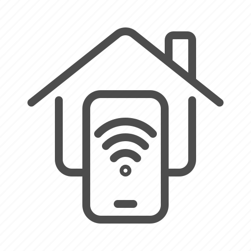 Smart home, house, home, smart, remote control, wireless, smartphone icon - Download on Iconfinder