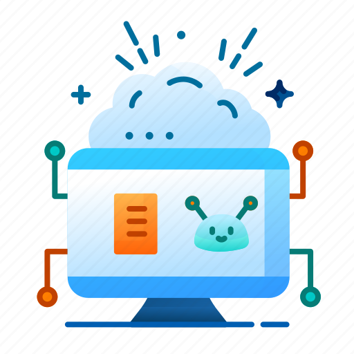 Cloud, computing, technology, network, information, storage, server icon - Download on Iconfinder
