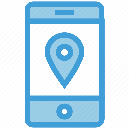 Cell phone, device, gps, location, mobile, smart phone, tracking icon - Download on Iconfinder