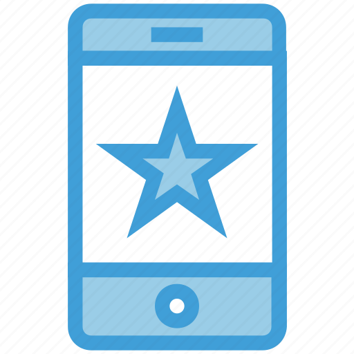 Cell phone, device, favorite, mobile, rate, smart phone, star icon - Download on Iconfinder