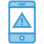 cell phone, danger, device, error, mobile, smart phone, warning sign 
