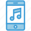 audio, cell phone, device, mobile, music note, smart phone, sound 