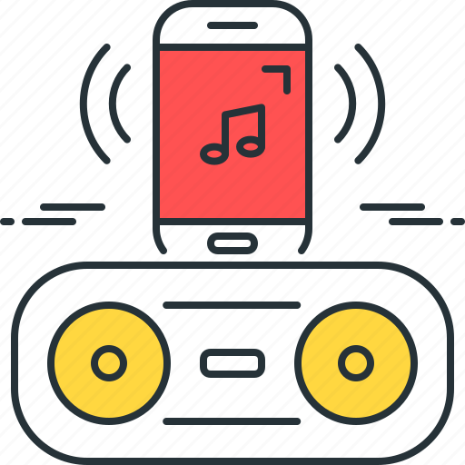 Bluetooth, speaker, music, play, player, smartphone, song icon - Download on Iconfinder
