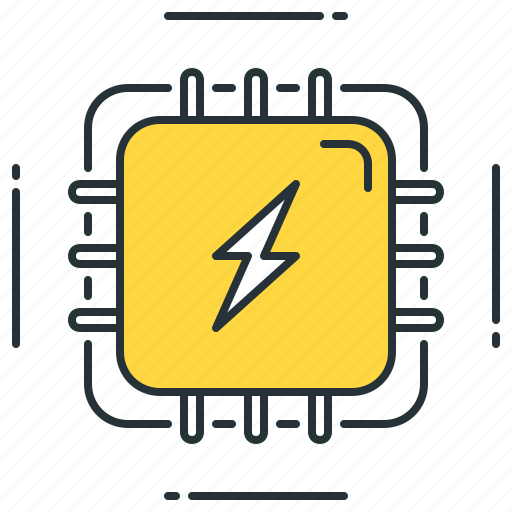 Power, processing, charge, electric, electrical, electricity, energy icon - Download on Iconfinder