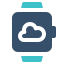 watch, weather, cloud, smartwatch 