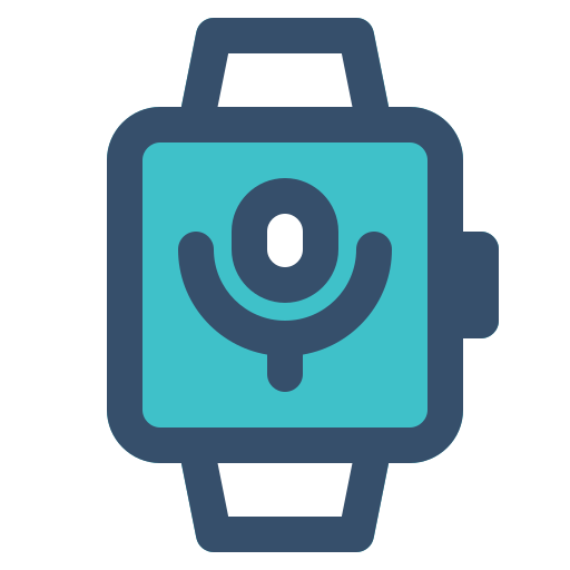 Microphone, recorder, smart, smart watch, watch icon - Free download