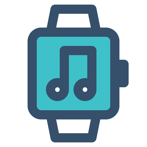 Music, smart, smart watch, watch icon - Free download