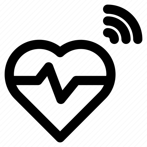 Cardiogram, hearts, network, pulse, internet of things icon - Download on Iconfinder