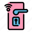 door, handle, lock, smarthome, wireless 