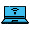 laptop, wireless, network, smarthome