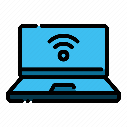 Laptop, wireless, network, smarthome icon - Download on Iconfinder