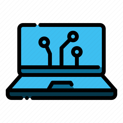 Laptop, network, smarthome, connection icon - Download on Iconfinder