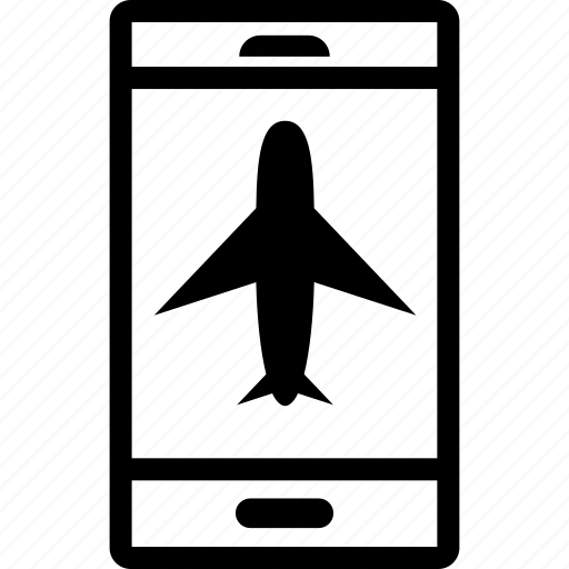 Airplane, mobile, mode, plane, smartphone icon - Download on Iconfinder