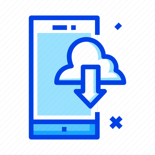 Cloud, download, smartphone, storage icon - Download on Iconfinder