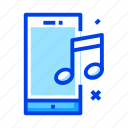 music, note, smartphone, song
