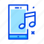 music, note, smartphone, song 