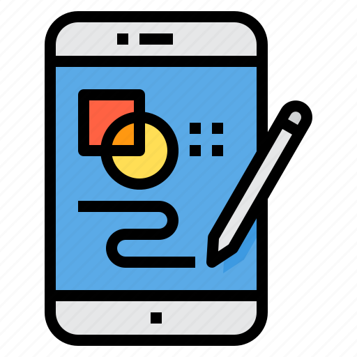 Application, design, graphic, pen, smartphone icon - Download on Iconfinder