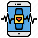 application, health, heart, rate, smartphone, smartwatch