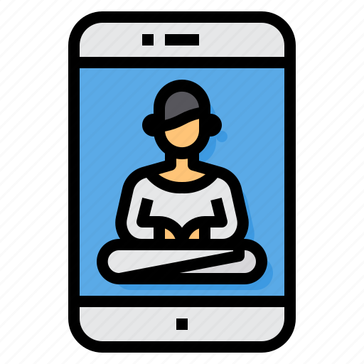 Application, meditation, mobile, phone, smartphone, technoligy icon - Download on Iconfinder