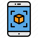 application, box, delivery, scan, smartphone