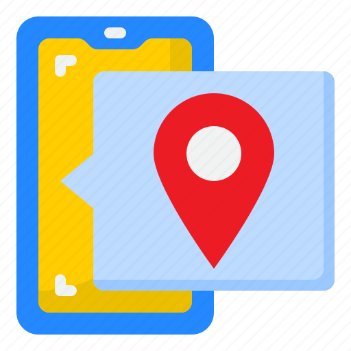 Smartphone, mobilephone, application, location, placehold icon - Download on Iconfinder