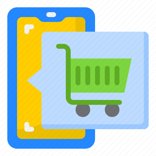 Smartphone, mobilephone, application, shopping, cart icon - Download on Iconfinder