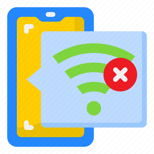 Smartphone, mobilephone, application, wifi, not, connect icon - Download on Iconfinder