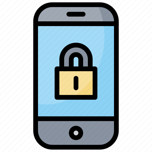 Lock, locked, password, phone icon - Download on Iconfinder