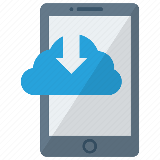 Cell, cloud downloading, device, mobile, phone, smart, smartphone icon - Download on Iconfinder