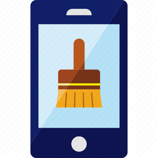 Broom, mobile, optimization, optimize, smartphone icon - Download on Iconfinder