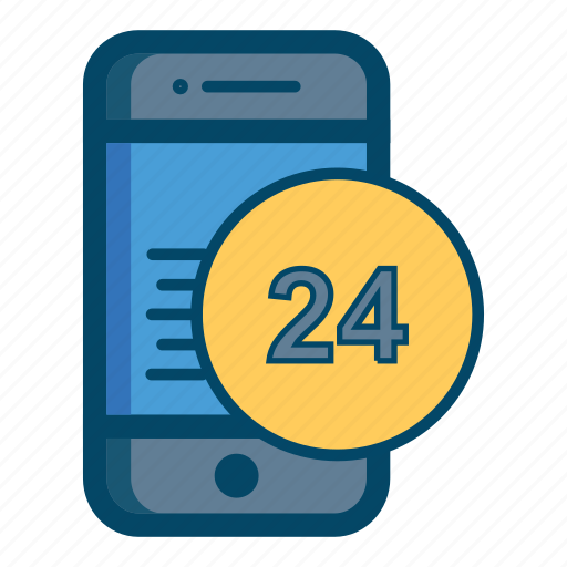 24, 24 hours, app, apps, mobile, phone, smartphone icon - Download on Iconfinder