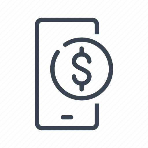Mobile, phone, smartphone, cellphone, payment, dollar, money icon - Download on Iconfinder
