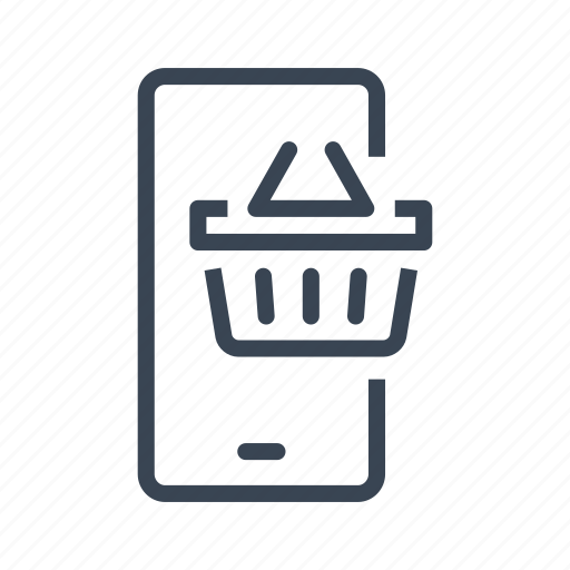 Mobile, phone, smartphone, online, ecommerce, shopping, shop icon - Download on Iconfinder