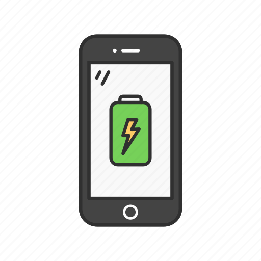 Battery, charging phone, full battery, phone icon - Download on Iconfinder