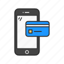 atm card, mobile payment, online shoppping, smartphone 