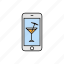 bar, cocktail, drink, nightclub, smartphone 