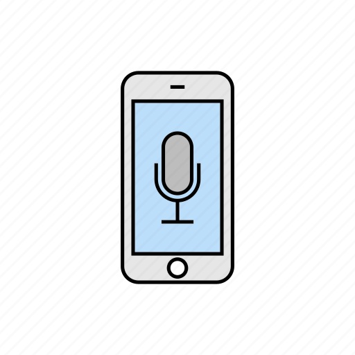 Microphone, record, smartphone, voice control, voice recognition icon - Download on Iconfinder