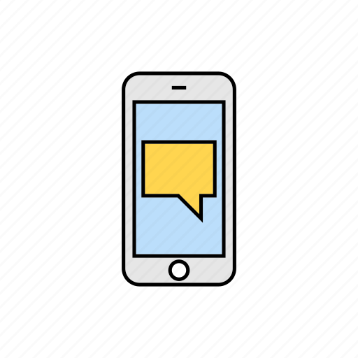 Communication, conversation, message, notification, smartphone, talk icon - Download on Iconfinder