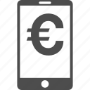 account, cellphone, euro, mobile balance, money, smartphone, telephone 
