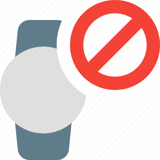 Circle, smartwatch, banned, restricted icon - Download on Iconfinder