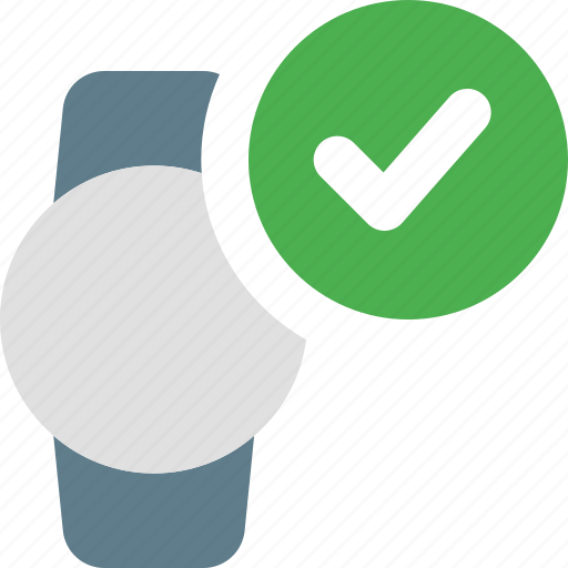 Circle, smartwatch, check, ok icon - Download on Iconfinder
