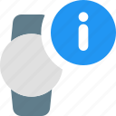circle, smartwatch, info, information
