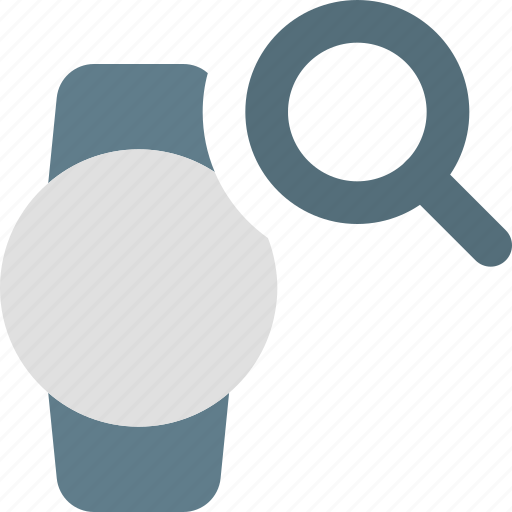 Circle, smartwatch, search, magnifier icon - Download on Iconfinder