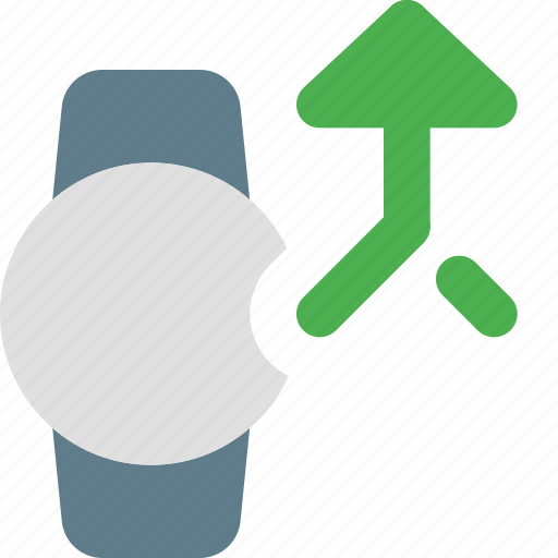 Circle, smartwatch, unite, up, arrow icon - Download on Iconfinder