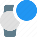 circle, smartwatch, record, button