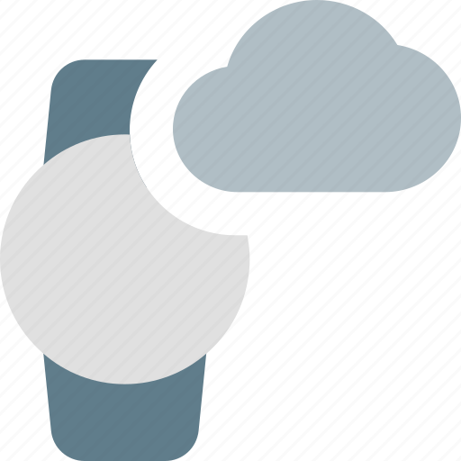Cloud, circle, smartwatch, weather icon - Download on Iconfinder