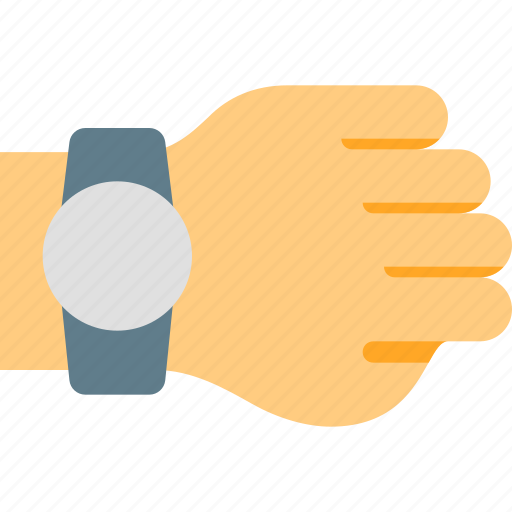 Hand, wearing, circle, smartwatch icon - Download on Iconfinder